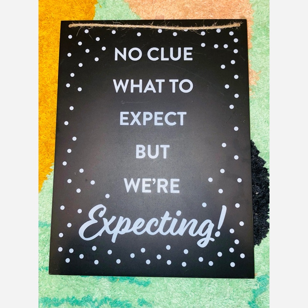 Baby announcement sign